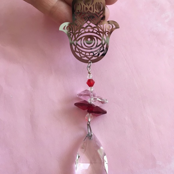 Hamsa Crystal Suncatcher ✨ - Picture 5 of 5